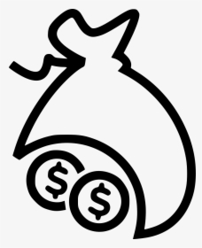 Dollar Currency With Bag Comments - Coin In Hand Icon Transparent, HD Png Download, Free Download