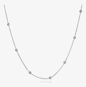 18k White Gold Necklaces Diamonds Direct St - Necklace, HD Png Download, Free Download