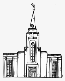 Curitiba Brazil Temple Drawing Latter Day Saints Temple - Desenho Templo, HD Png Download, Free Download