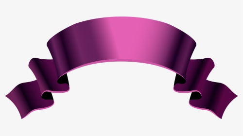 Purple Ribbon Banner Png, Transparent Png, Free Download