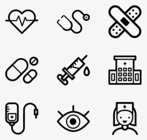 Essential Set - Medical Line Icon Png, Transparent Png, Free Download