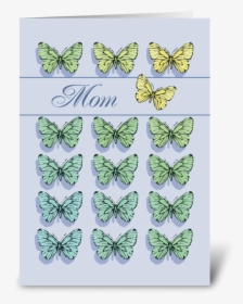 Mother"s Day Butterfly Flying Greeting Card - Common Blue, HD Png Download, Free Download