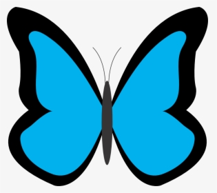 Blue Butterfly Clip Art - Blue Butterfly Clipart, HD Png Download, Free Download
