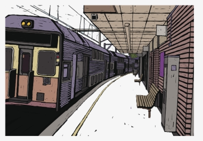 Transparent Metro Clipart - Train Platform Png, Png Download, Free Download