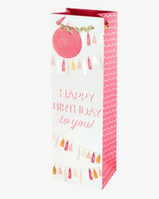 Gift Bag Happy Birthday Tassle - Paper, HD Png Download, Free Download