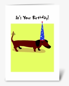 Dachshund Happy Birthday - Greeting Card, HD Png Download, Free Download