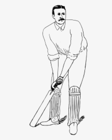 Cricketer 2 Clip Arts - Cricket Man, HD Png Download, Free Download