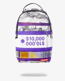 10 Doller Running Backpack - Money Sprayground Backpack, HD Png Download, Free Download