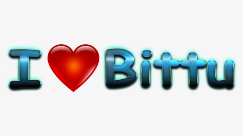 Bittu Love Name Heart Design Png - Heart, Transparent Png, Free Download