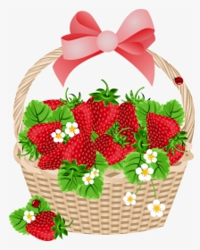 Strawberry Basket Clipart, HD Png Download, Free Download