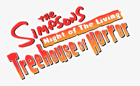 Transparent Simpsons Logo Png - Simpsons Night Of The Living Treehouse, Png Download, Free Download