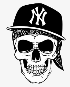 Hip Hop Skull Clipart , Png Download - Skull Hip Hop Vector, Transparent Png, Free Download