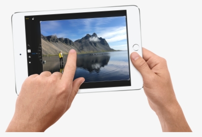 Apple Tablet In Hand Png, Transparent Png, Free Download