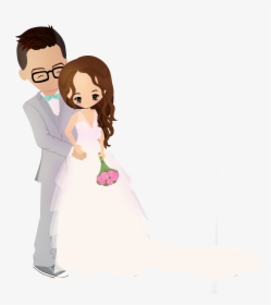 Wedding Portrait Caricature - Bride, HD Png Download, Free Download