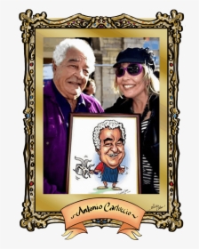 Antonio Carluccio Caricature Drawn By Luisa Calvo - Picture Frame, HD Png Download, Free Download