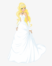Cartoon Wedding Dress - Стелла И Брендон Свадьба, HD Png Download, Free Download