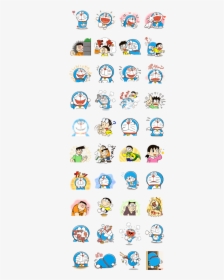 Doraemon"s Many Emotions Line Sticker Gif & Png Pack - Pokemon Chat Pals Stickers, Transparent Png, Free Download