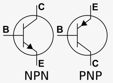 Npn And Pnp Transistor Symbol - Horizon Observatory, HD Png Download, Free Download