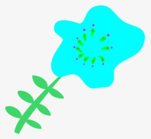 Beautiful Flower Drawing For Scrapbooking, Blue Digital - Drawing, HD Png Download, Free Download