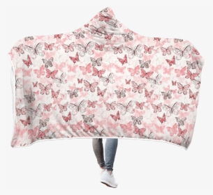 3d Butterfly Full-print Hooded Blanket - Pattern Scrapbook Paper Printable, HD Png Download, Free Download