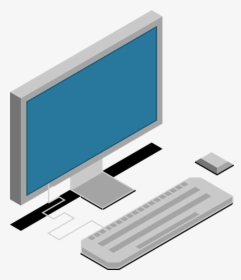 Desktop Computer, Monitor, Screen, Business, Office - Desktop Computer Vector Png, Transparent Png, Free Download
