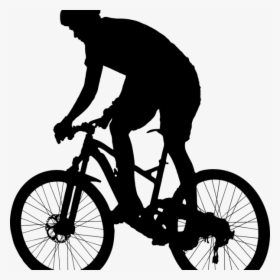 Transparent Riding Bicycle Clipart Black And White - Mountain Bike Clipart Png, Png Download, Free Download