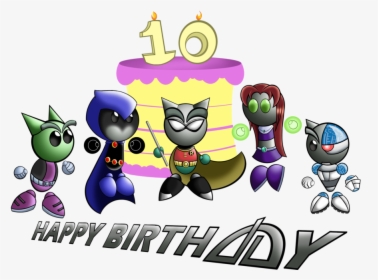 Happy 10th Birthday Transparent Background Png - Cartoon, Png Download, Free Download