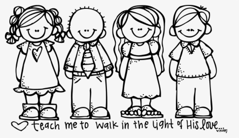 Free Lds Clipart - Children Clipart Black And White, HD Png Download, Free Download