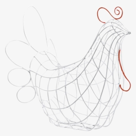 Hen Wire Basket By Alessandro Zambelli For Seletti - Rooster, HD Png Download, Free Download