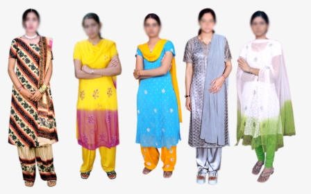 Punjabi Dress For Ladies - Silk, HD Png Download, Free Download
