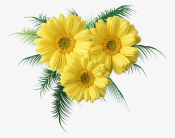 Yellow Daisy Border Clip Art, HD Png Download, Free Download