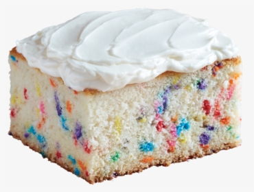 Vanilla Sprinkle Snack Cake Baked - Buttercream, HD Png Download, Free Download