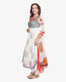 Women Round Neck Long Churidar Suit - Churidar Model Png File, Transparent Png, Free Download