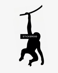 Transparent Gymnastics Clipart Silhouette - Monkey Png Silhouette, Png Download, Free Download