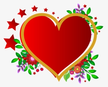Photo Frame, Heart, Red, Flowers, Wedding, Love - Love Wedding Photo Frame Png, Transparent Png, Free Download