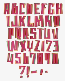 Color Paper Funny Font - Pattern, HD Png Download, Free Download