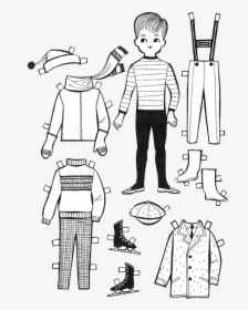 Paper Doll Clothes Coloring Pages, HD Png Download, Free Download
