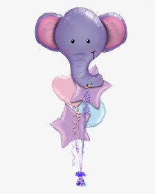 Ellie Elephant Love Balloon - Purple Elephant Balloon Column, HD Png Download, Free Download