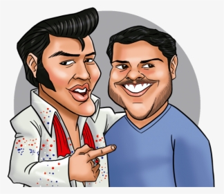 Two Caricatures Digital - Cartoon, HD Png Download, Free Download