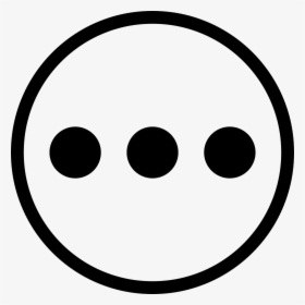 More Circular Button Interface Symbol Of Three Horizontal - More Button Icon Png, Transparent Png, Free Download