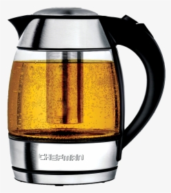Chefman Cordless Glass Electric Kettle With Tea Infuser, HD Png Download, Free Download