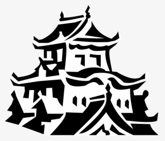 Vector Illustration Of Asian Japanese Or Chinese Pagoda - Illustration, HD Png Download, Free Download