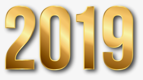 2019, New Year Gold Png Image Download Pngm - 2019 Gold Text Png, Transparent Png, Free Download