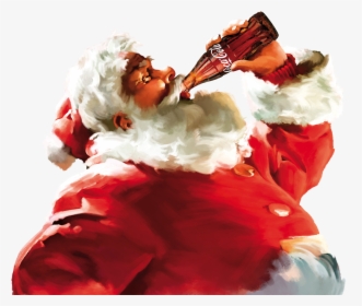 Santa Claus Drinking Coca Cola, HD Png Download, Free Download
