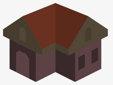 Isometric Building Icon Colored Dark - House, HD Png Download, Free Download