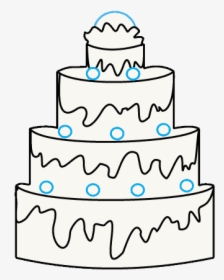 Drawing Cake Base - Birthday Cake, HD Png Download, Free Download