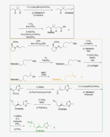 Construction Of Building Blocks For Nicolaou"s Total - Total Synthesis Of Epothilone By Nicolaou 1997, HD Png Download, Free Download