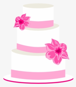 Pink Wedding Cake Clipart, HD Png Download, Free Download
