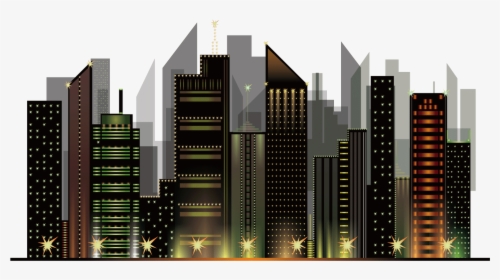 Transparent City Vector Png - Night View City Png, Png Download, Free Download