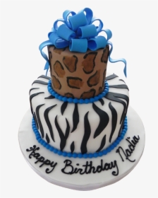 Zebra Bedazzled Cake - Birthday Cake, HD Png Download, Free Download